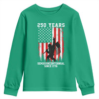 250th Anniversary USA Youth Sweatshirt Bigfoot Patriotic American USA Flag