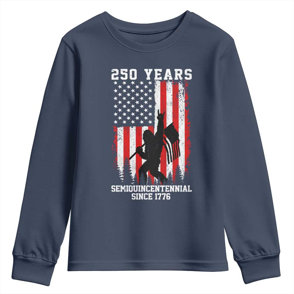 250th Anniversary USA Youth Sweatshirt Bigfoot Patriotic American USA Flag