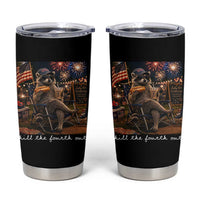 Funny Raccoon 4th of July Tumbler Cup Chill The Fourth Out
