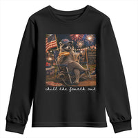 Funny Raccoon 4th of July Youth Sweatshirt Chill The Fourth Out