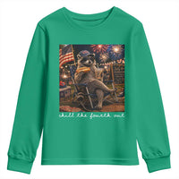Funny Raccoon 4th of July Youth Sweatshirt Chill The Fourth Out
