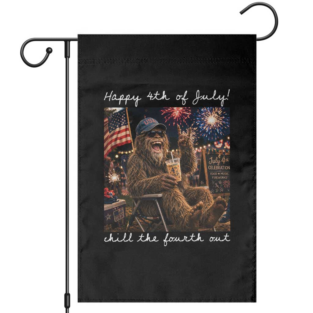 4th of July Bigfoot Garden Flag Patriotic Sasquatch American Flag Party Festival