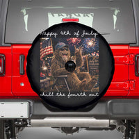 4th of July Bigfoot Spare Tire Cover Patriotic Sasquatch American Flag Party Festival