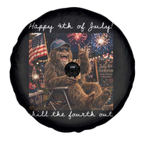 4th of July Bigfoot Spare Tire Cover Patriotic Sasquatch American Flag Party Festival