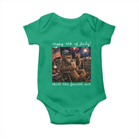 4th of July Bigfoot Baby Onesie Patriotic Sasquatch American Flag Party Festival