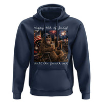 4th of July Bigfoot Hoodie Patriotic Sasquatch American Flag Party Festival