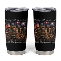 4th of July Bigfoot Tumbler Cup Patriotic Sasquatch American Flag Party Festival
