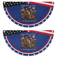 4th of July Bigfoot Patriotic Fan Flag Sasquatch American Flag Party Festival