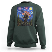 Bigfoot Patriotic 250 Years of Freedom Sweatshirt American USA Flag Stary Night