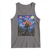 Bigfoot Patriotic 250 Years of Freedom Tank Top American USA Flag Stary Night