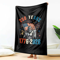 250th Anniversary USA Throw Blanket Bigfoot American Flag Patriotic 4th of July
