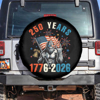 250th Anniversary USA Spare Tire Cover Bigfoot American Flag Patriotic 4th of July