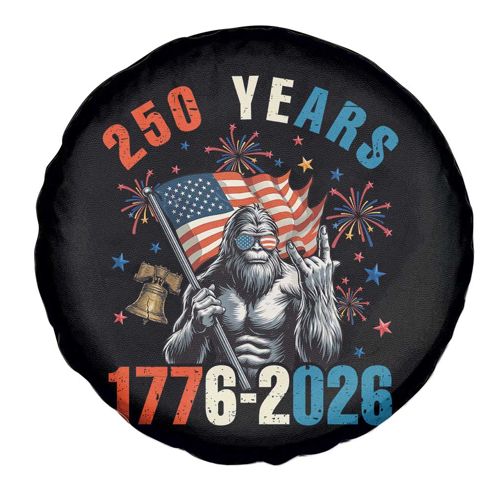 250th Anniversary USA Spare Tire Cover Bigfoot American Flag Patriotic 4th of July