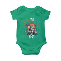250th Anniversary USA Baby Onesie Bigfoot America Rock American Flag Patriotic 4th of July