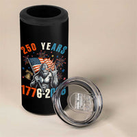 250th Anniversary USA 4 in 1 Can Cooler Tumbler Bigfoot American Flag Patriotic 4th of July
