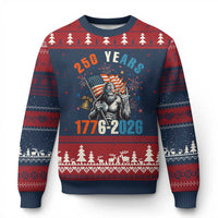 250th Anniversary USA Ugly Christmas Sweater Bigfoot American Flag Patriotic 4th of July