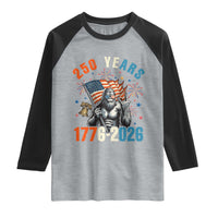 250th Anniversary USA Raglan Shirt Bigfoot American Flag Patriotic 4th of July