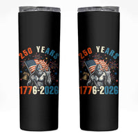 250th Anniversary USA Skinny Tumbler Bigfoot American Flag Patriotic 4th of July