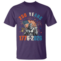 250th Anniversary USA T Shirt Bigfoot American Flag Patriotic 4th of July