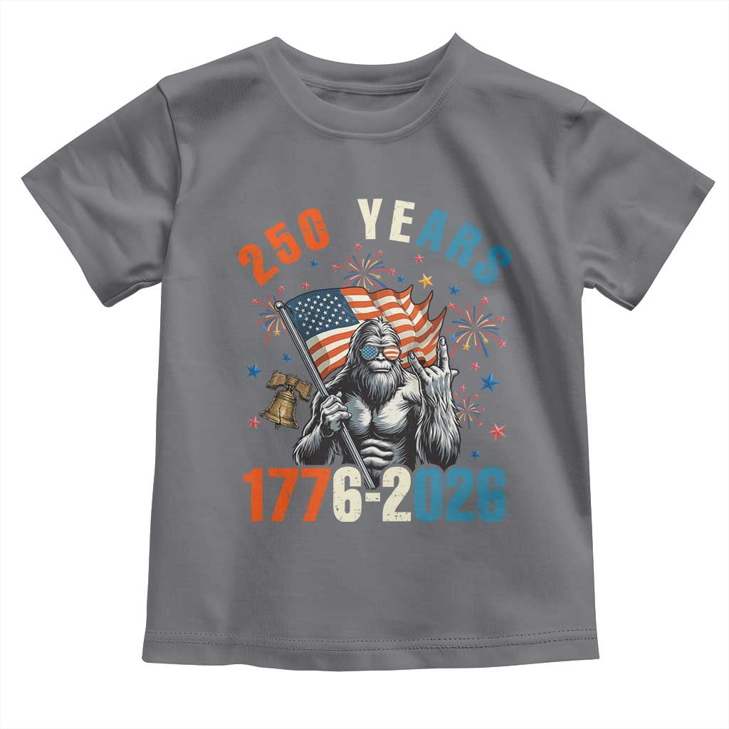 250th Anniversary USA Toddler T Shirt Bigfoot America Rock American Flag Patriotic 4th of July