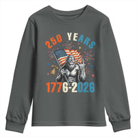 250th Anniversary USA Youth Sweatshirt Bigfoot America Rock American Flag Patriotic 4th of July