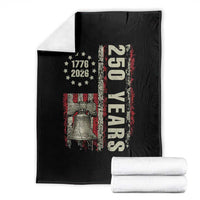 250th Anniversary USA Throw Blanket Patriotic Liberty Bell 1776 2026 American Flag