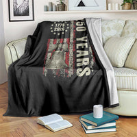 250th Anniversary USA Throw Blanket Patriotic Liberty Bell 1776 2026 American Flag