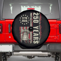 250th Anniversary USA Spare Tire Cover Patriotic Liberty Bell 1776 2026 American Flag