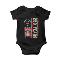 250th Anniversary USA Baby Onesie Patriotic Liberty Bell 1776 2026 American Flag
