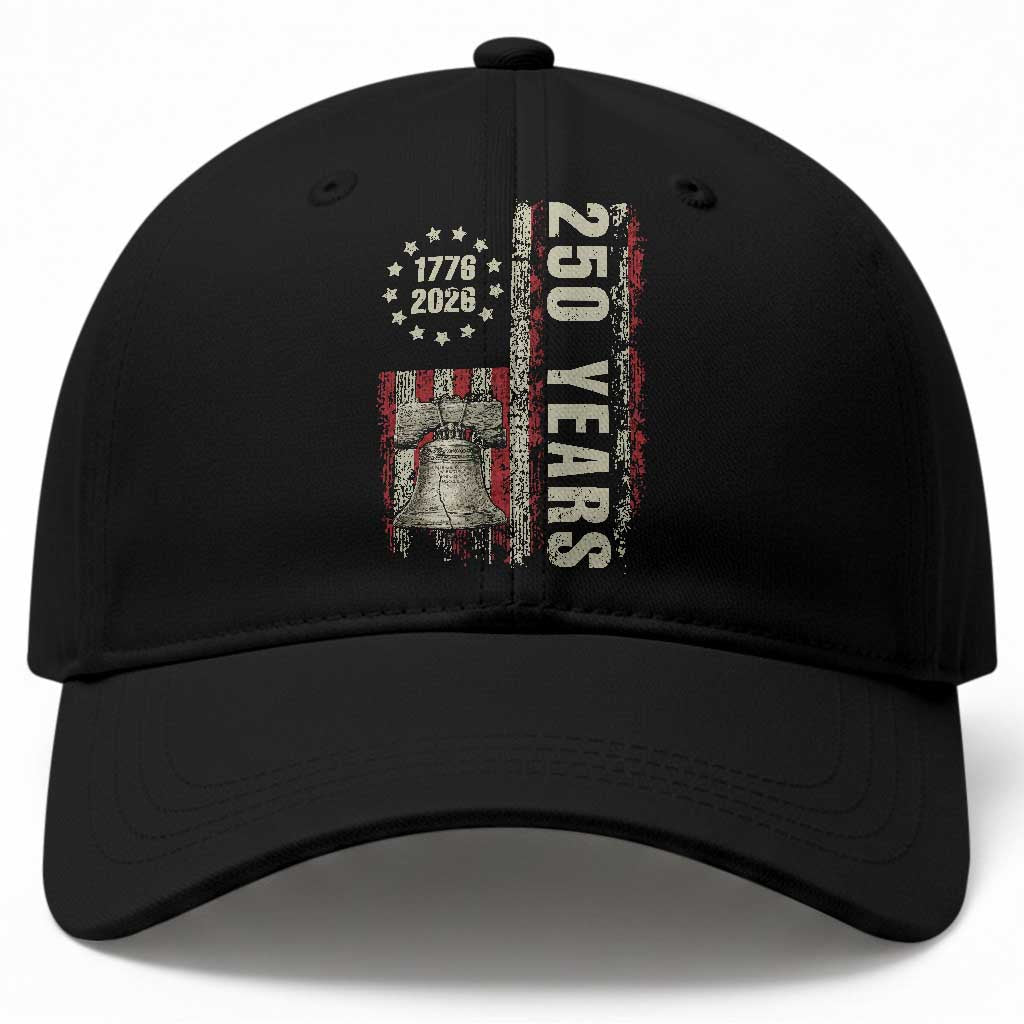 250th Anniversary USA Baseball Cap Patriotic Liberty Bell 1776 2026 American Flag