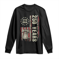 250th Anniversary USA Long Sleeve Shirt Patriotic Liberty Bell 1776 2026 American Flag