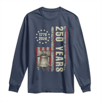 250th Anniversary USA Long Sleeve Shirt Patriotic Liberty Bell 1776 2026 American Flag