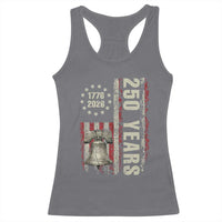 250th Anniversary USA Racerback Tank Top Patriotic Liberty Bell 1776 2026 American Flag