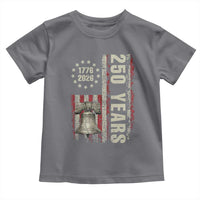 250th Anniversary USA Toddler T Shirt Patriotic Liberty Bell 1776 2026 American Flag
