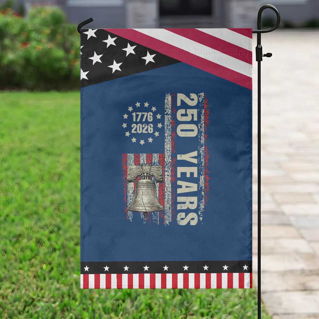 250th Anniversary USA Patriotic Garden Flag Patriotic Liberty Bell 1776 2026 American Flag