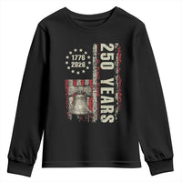 250th Anniversary USA Youth Sweatshirt Patriotic Liberty Bell 1776 2026 American Flag