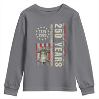 250th Anniversary USA Youth Sweatshirt Patriotic Liberty Bell 1776 2026 American Flag