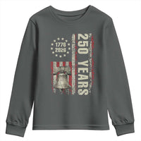 250th Anniversary USA Youth Sweatshirt Patriotic Liberty Bell 1776 2026 American Flag