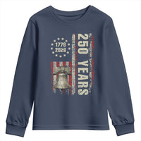 250th Anniversary USA Youth Sweatshirt Patriotic Liberty Bell 1776 2026 American Flag