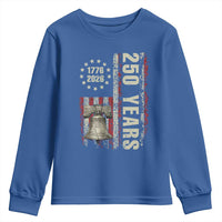 250th Anniversary USA Youth Sweatshirt Patriotic Liberty Bell 1776 2026 American Flag