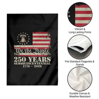 250th Anniversary USA Garden Flag Patriotic Liberty Bell 1776 2026 Independence Day