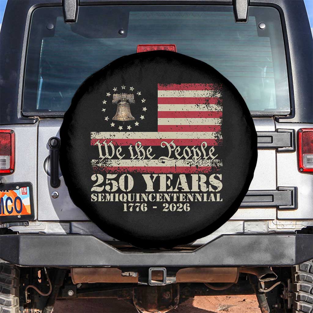 250th Anniversary USA Spare Tire Cover Patriotic Liberty Bell 1776 2026 Independence Day