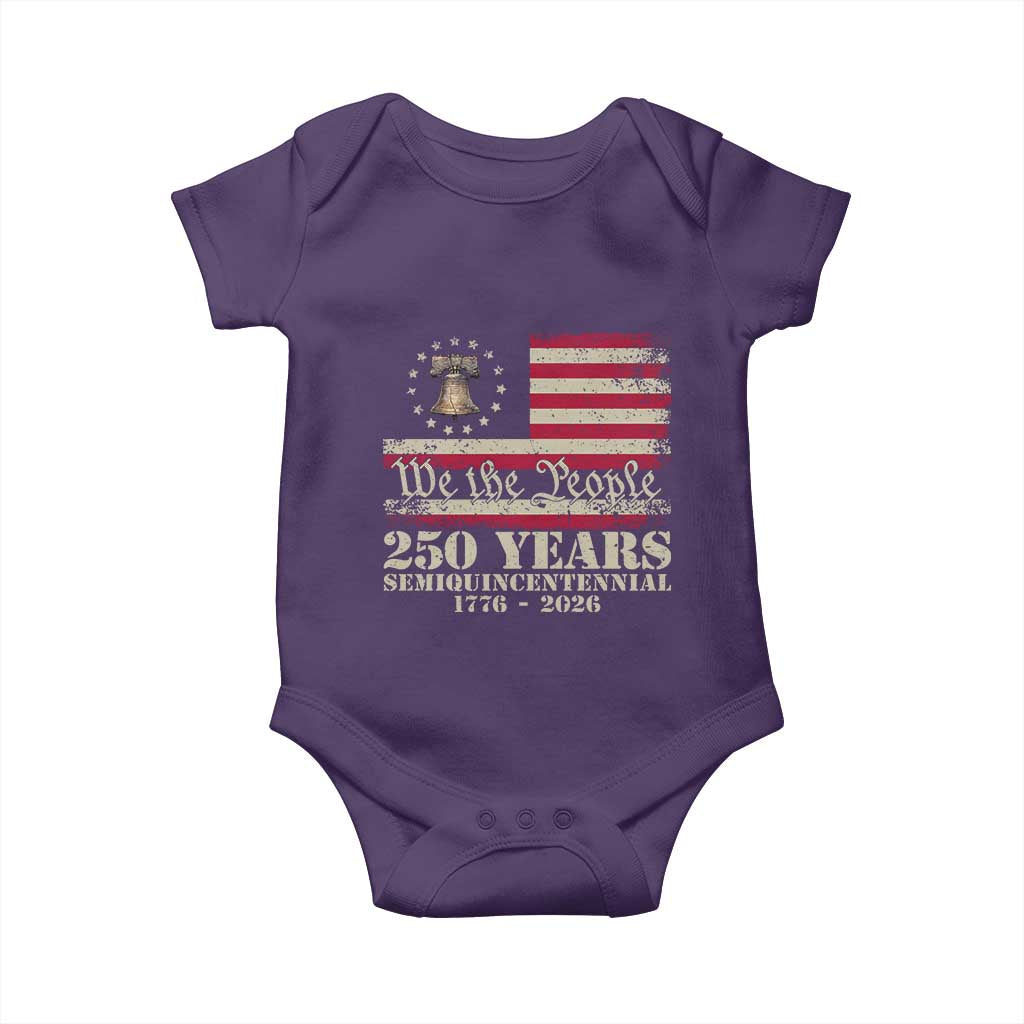 250th Anniversary USA Baby Onesie Patriotic Liberty Bell 1776 2026 Independence Day