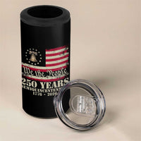 250th Anniversary USA 4 in 1 Can Cooler Tumbler Patriotic Liberty Bell 1776 2026 Independence Day