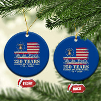 250th Anniversary USA Ceramic Ornament Patriotic Liberty Bell 1776 2026 Independence Day
