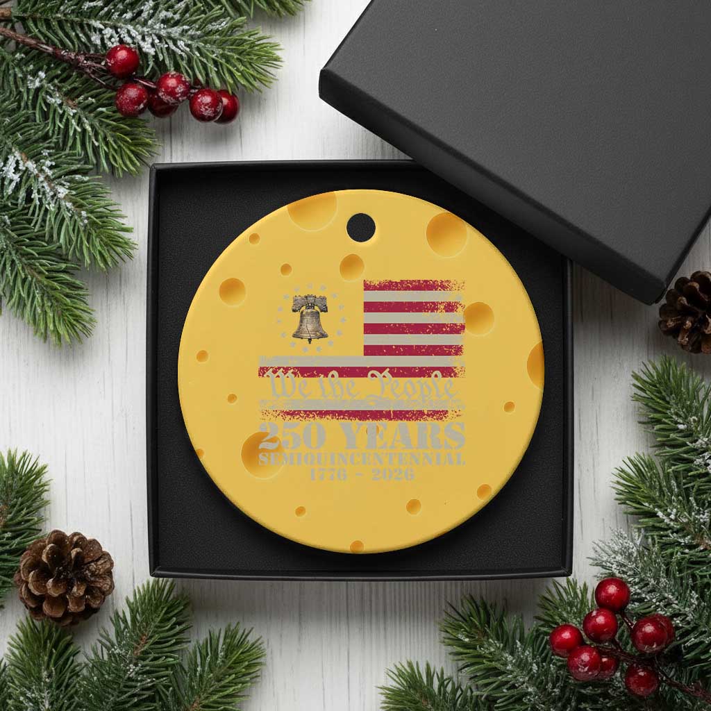 250th Anniversary USA Ceramic Ornament Patriotic Liberty Bell 1776 2026 Independence Day