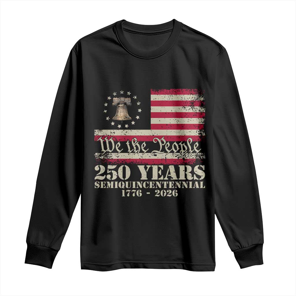 250th Anniversary USA Long Sleeve Shirt Patriotic Liberty Bell 1776 2026 Independence Day