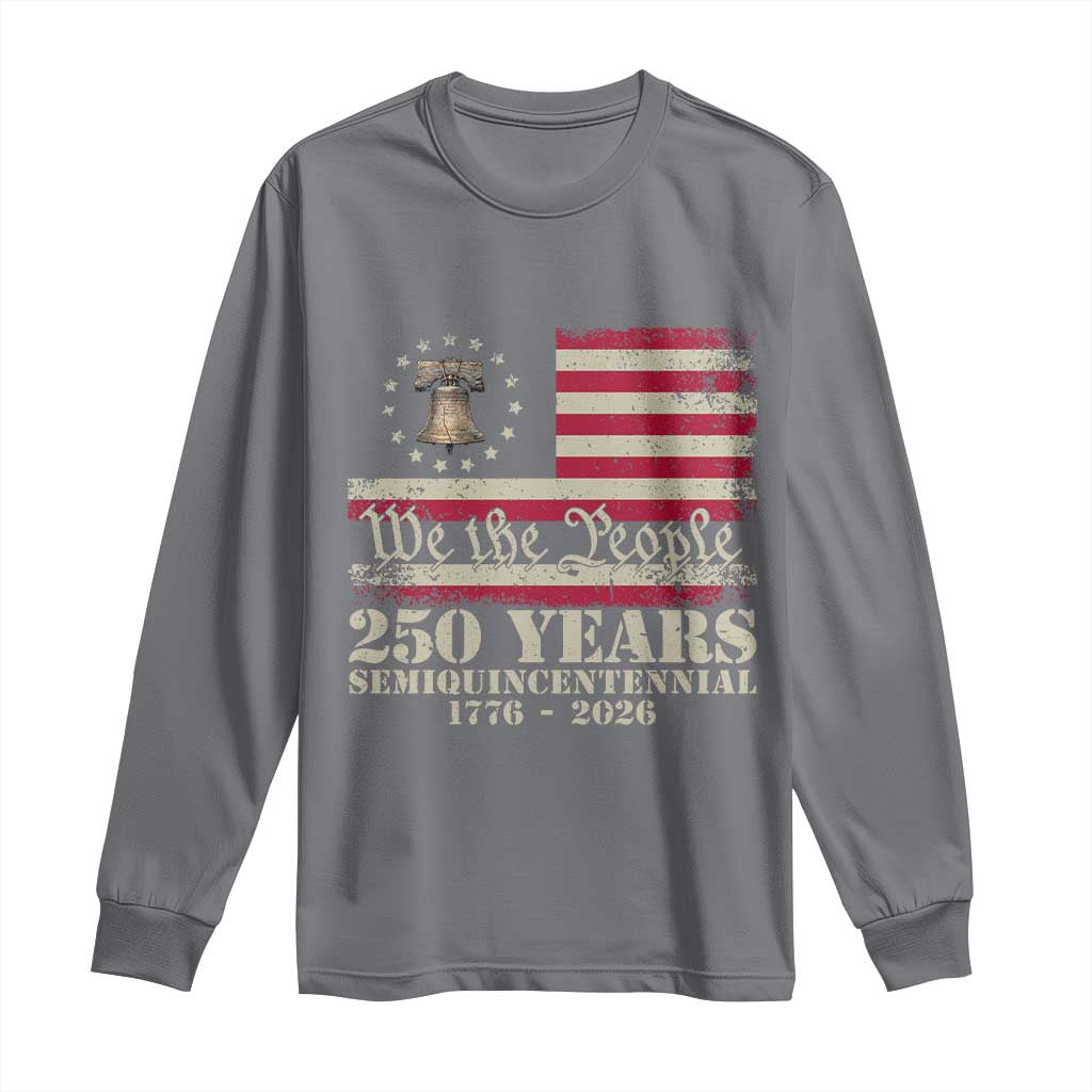 250th Anniversary USA Long Sleeve Shirt Patriotic Liberty Bell 1776 2026 Independence Day