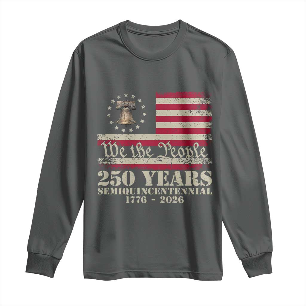 250th Anniversary USA Long Sleeve Shirt Patriotic Liberty Bell 1776 2026 Independence Day