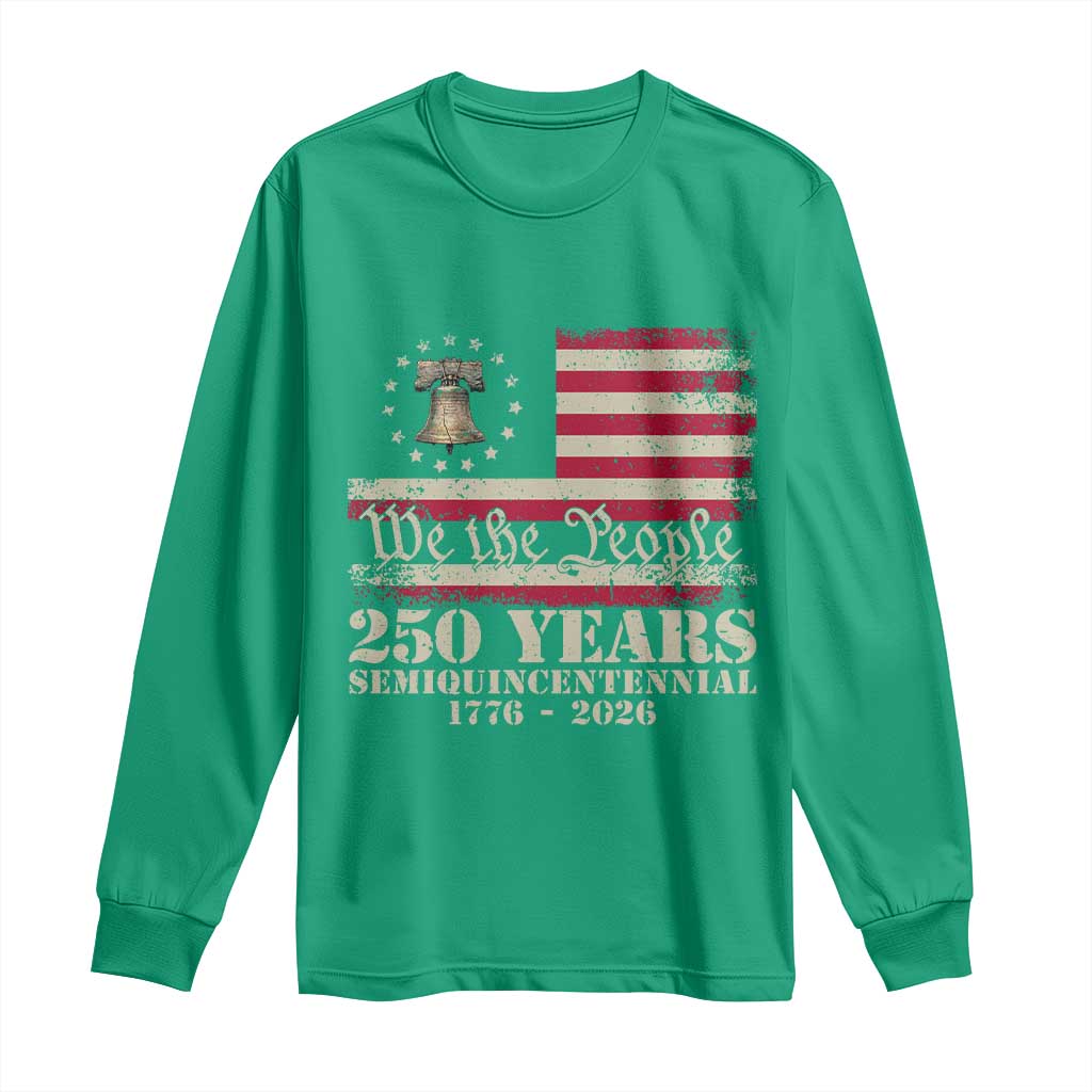 250th Anniversary USA Long Sleeve Shirt Patriotic Liberty Bell 1776 2026 Independence Day